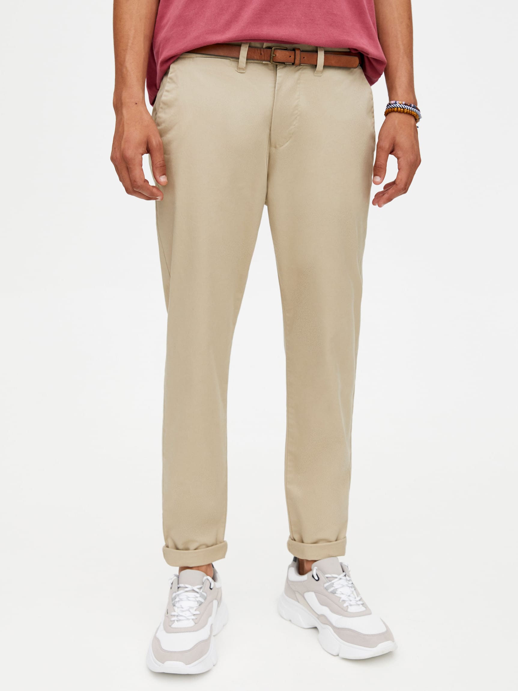 

Брюки Pull & Bear 9680/520/710  Бежевые, Брюки Pull & Bear 9680/520/710 50 Бежевые