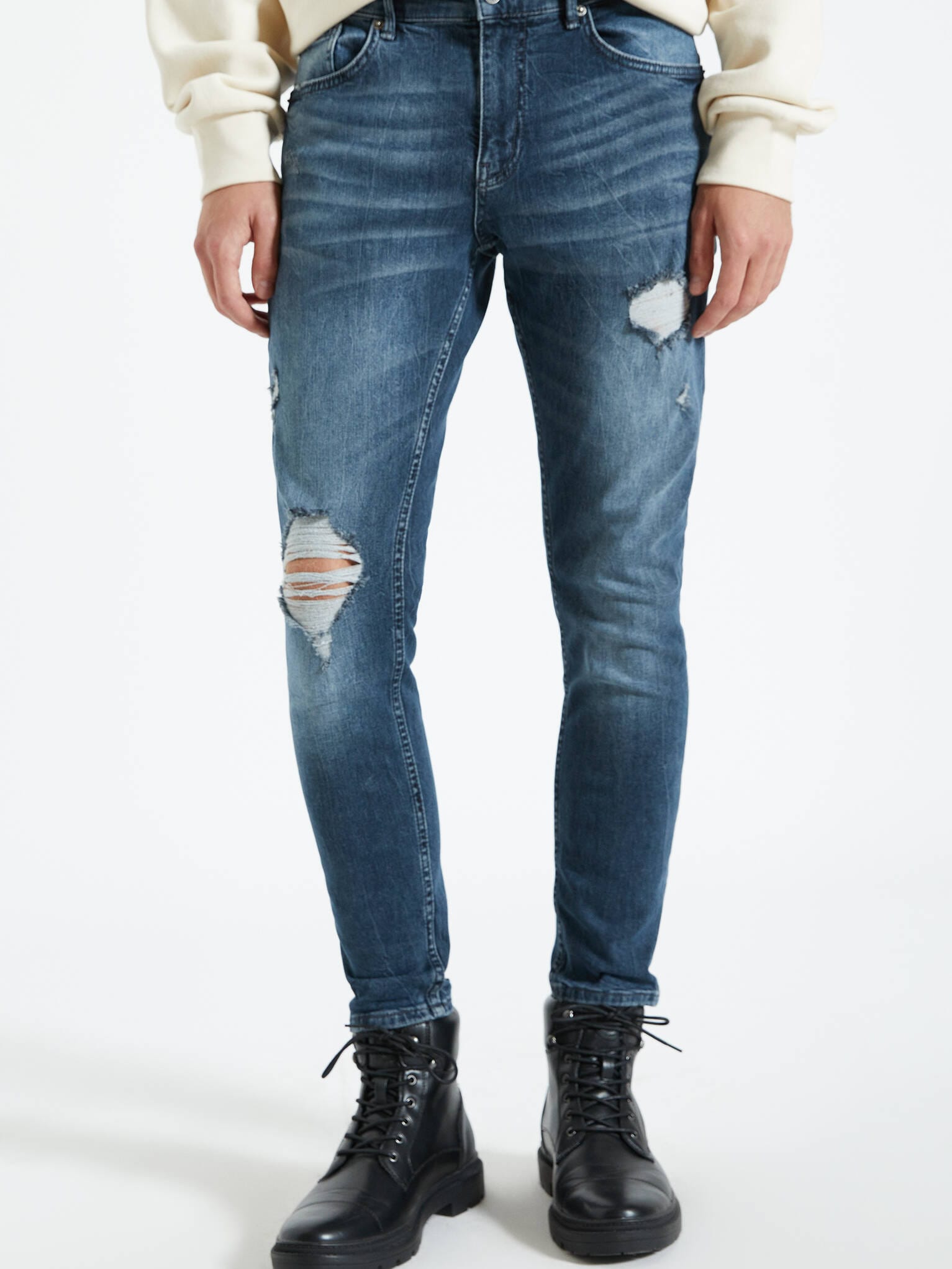 

Джинсы Pull & Bear 9689/522/444 42 Синие джинс