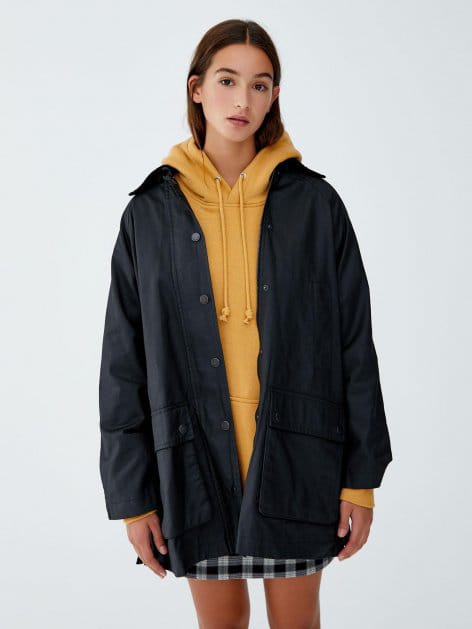 

Плащ Pull & Bear 9712/336/958  Графит, Плащ Pull & Bear 9712/336/958 M Графит