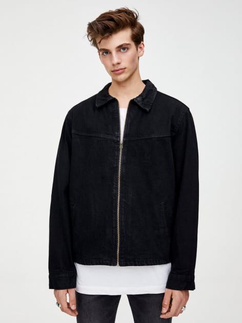 

Джинсовая куртка Pull & Bear 9714/522/800  Черная джинс, Джинсовая куртка Pull & Bear 9714/522/800 L Черная джинс