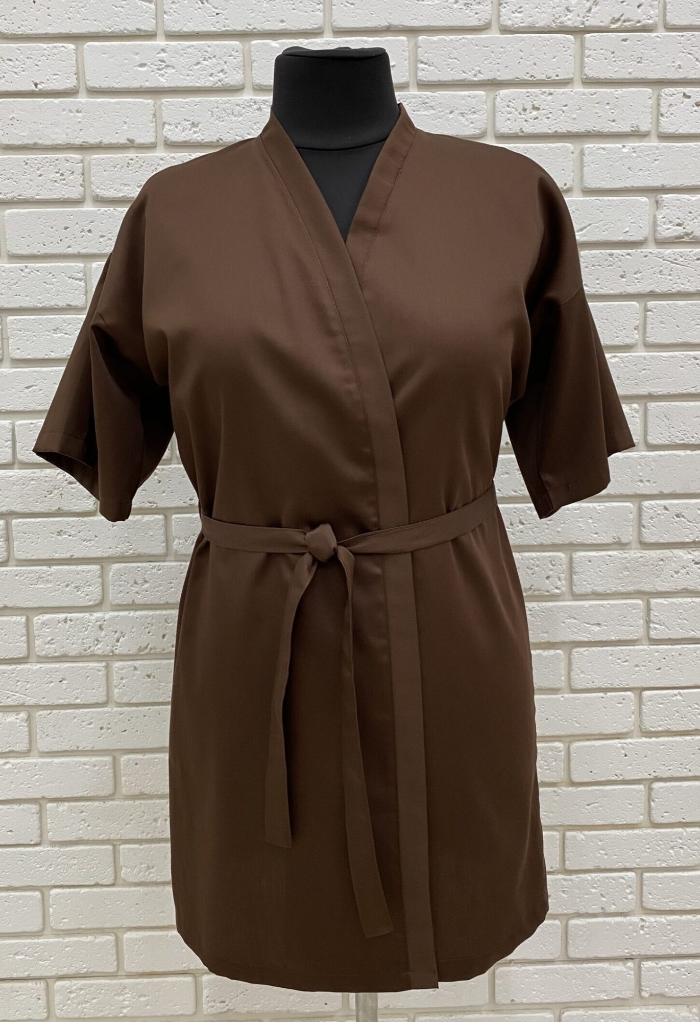 

Халат сатиновый NOSTRA Dark Brown, Халат сатиновый NOSTRA Dark Brown XL