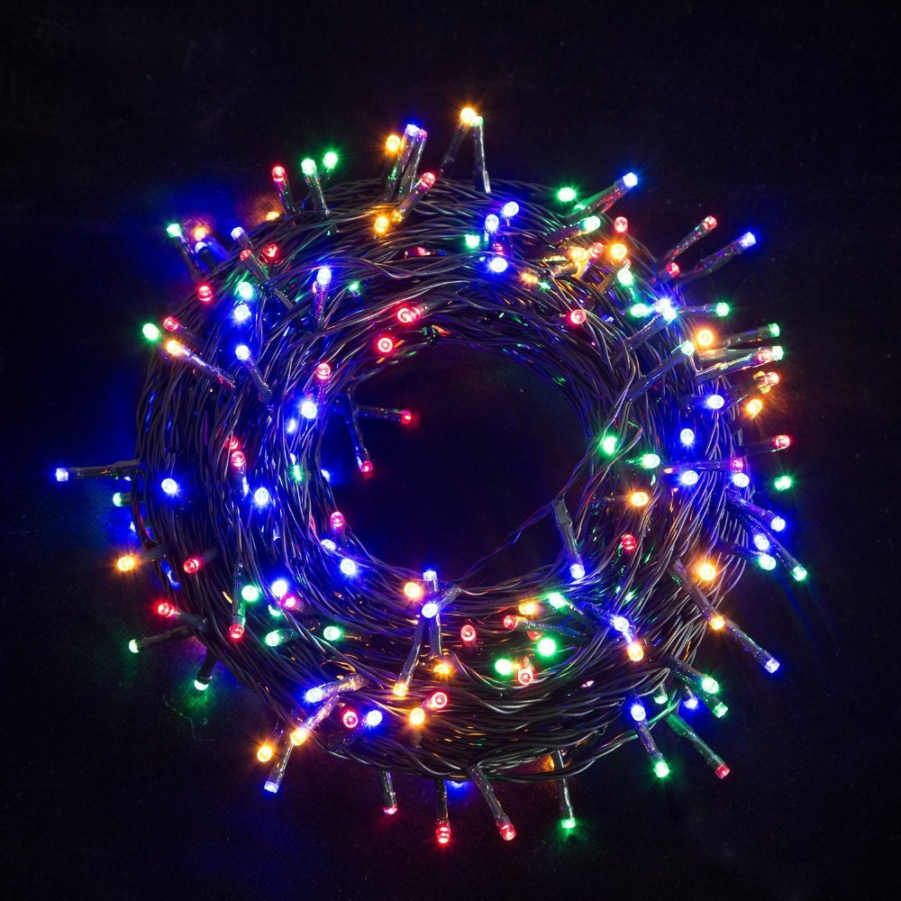 

Гирлянда RD-7136 внутренняя 400LED 28м Провод-Чёрный, Цвет ламп-Микс