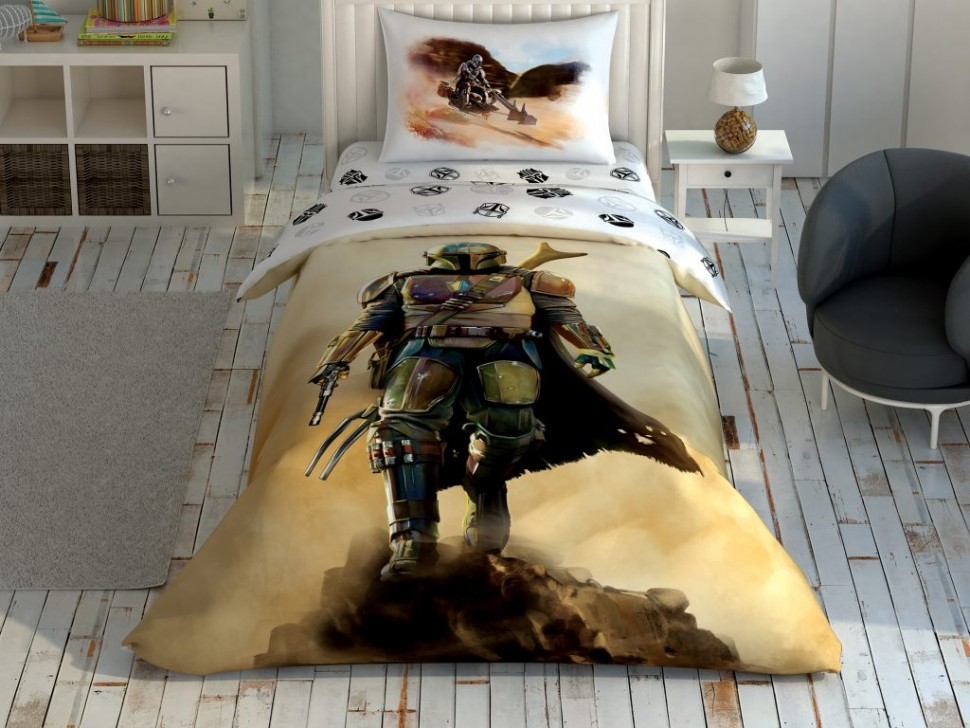 

Постельный комплект детский/подростковый TAC Star Wars Mandalorian Dust Cloud 60259522