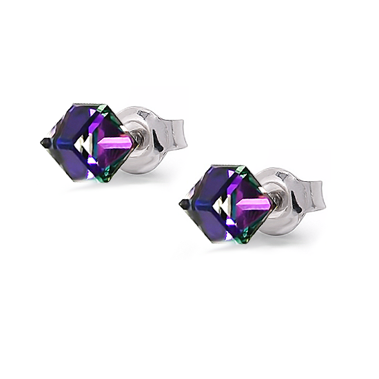 

Серьги KOBI KOSTKA 6x6 мм со Swarovski модели 7740-1080-07-32
