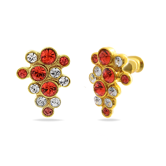 

Серьги KOBI GRAPE со Swarovski модели 7440-3032-25