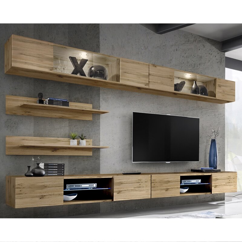 

Стенка в гостинную Lizotte настенная для TV с диагональю 70" (WFR-134939)