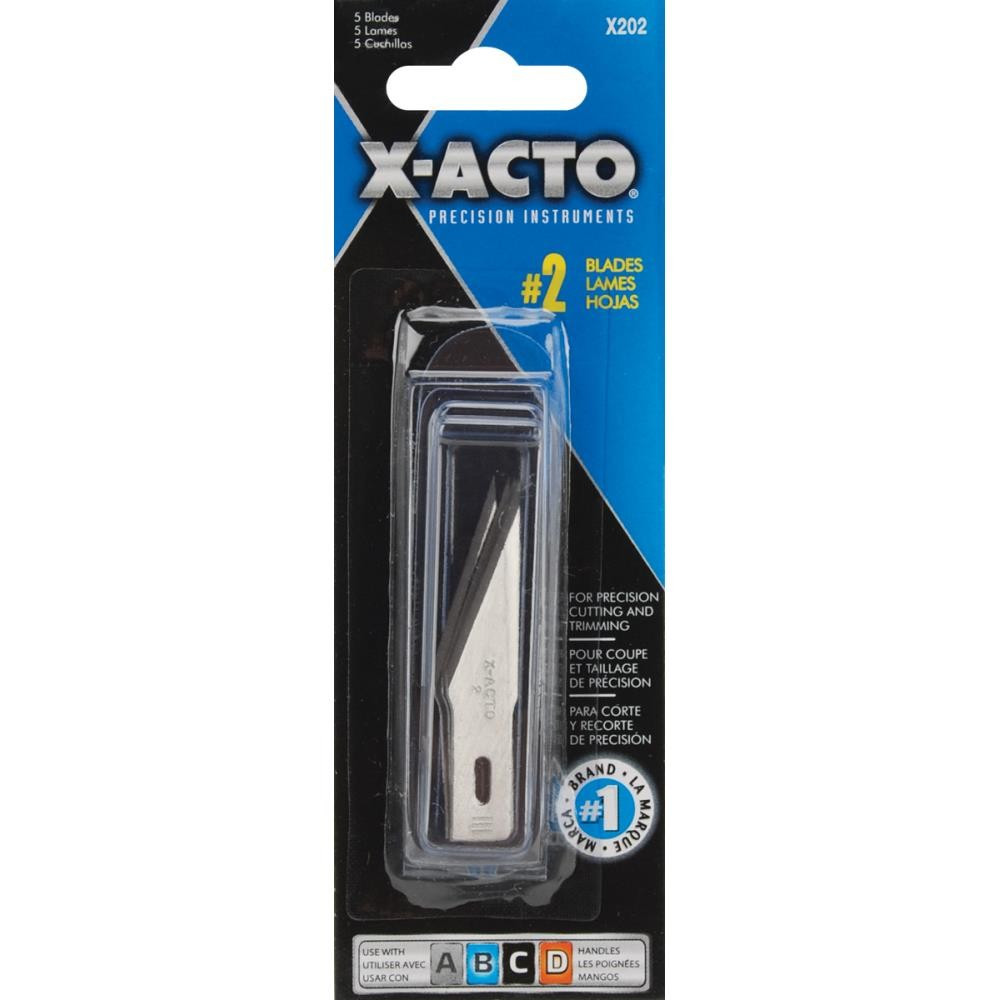 

Сменные лезвия к макетному ножу X-ACTO #2 Refill Blades 5шт