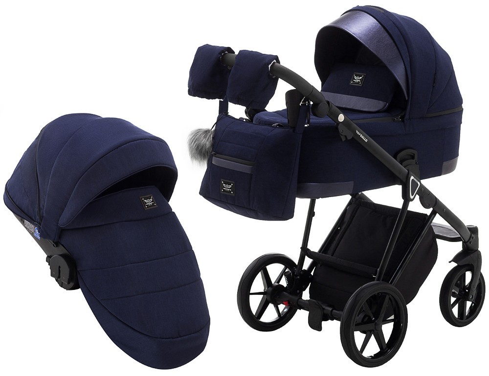 

Коляска 2 в 1 Adamex Gallo Thermo GA-9 deep blue