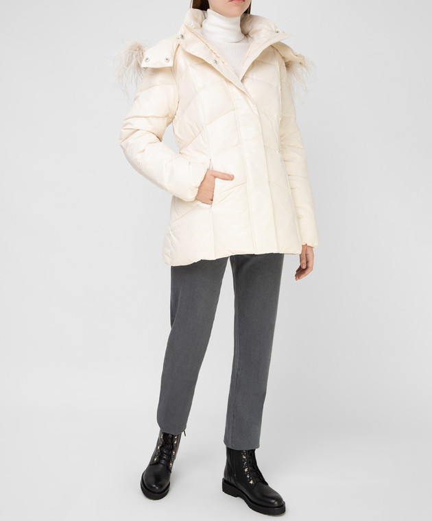 

Короткий пуховик Twinset 202TT2121  Beige, Короткий пуховик Twinset 202TT2121 44 Beige