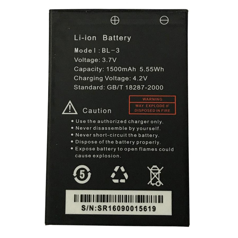 

Аккумулятор литиевый Li-Ion для рации Baofeng UV-3R Std Capacity (1500mAh)