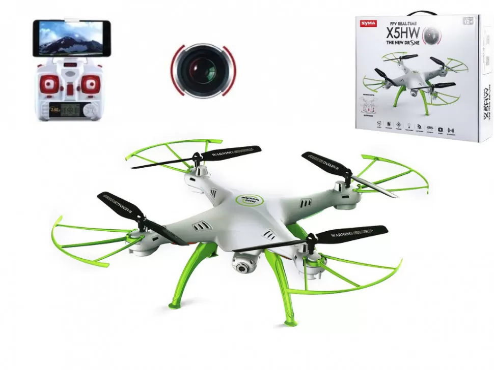 

Квадрокоптер на радиоуправлении Syma X5HW с защитой лопастей (Белый)