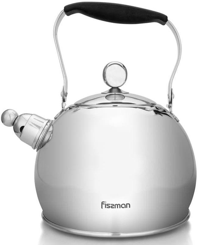 

Чайник Fissman Elis 3л из нержавеющей стали со свистком