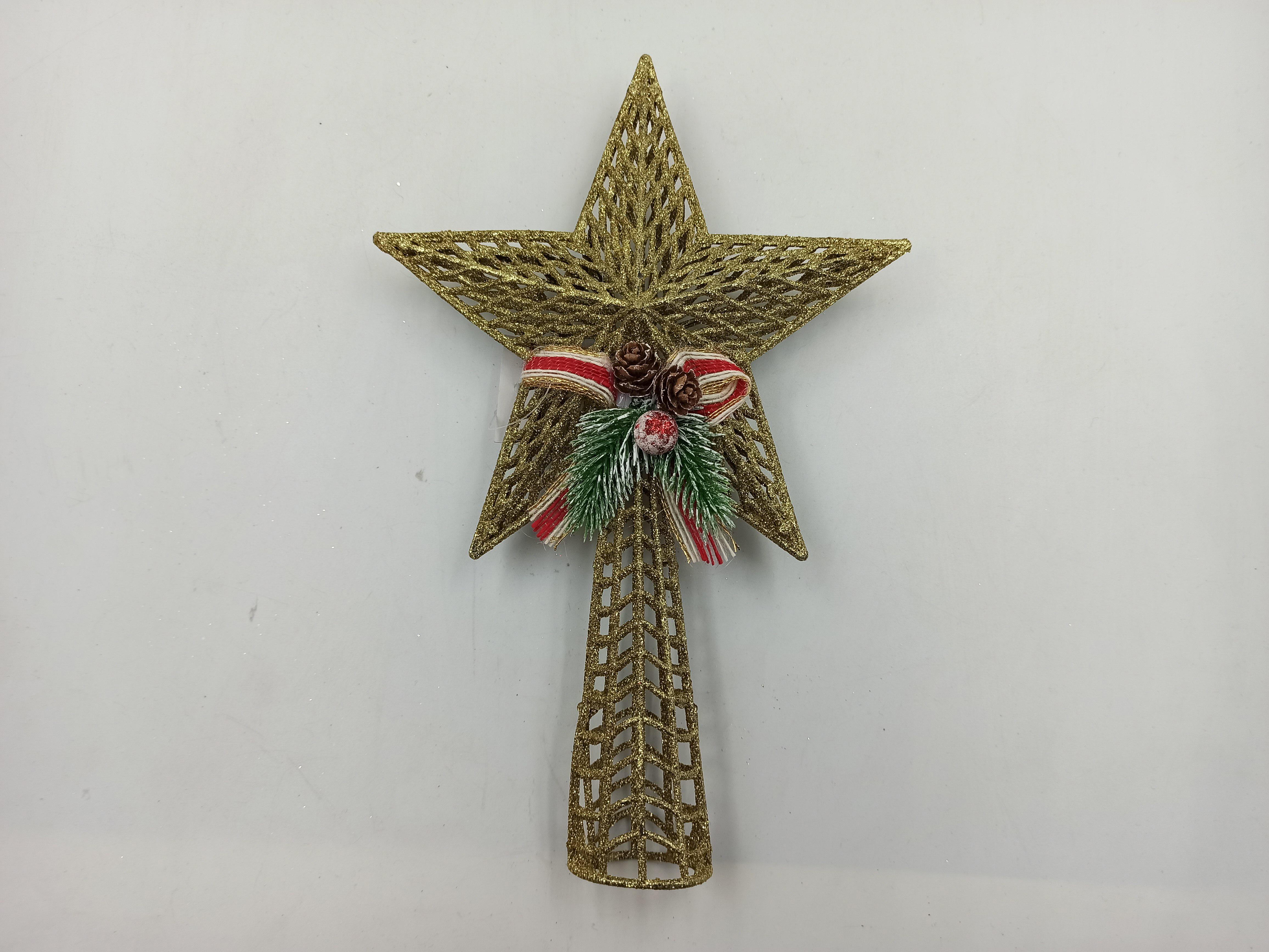 

Украшение RUIAN Верхушка с декором 37 см Золотистая (HFF20137G)