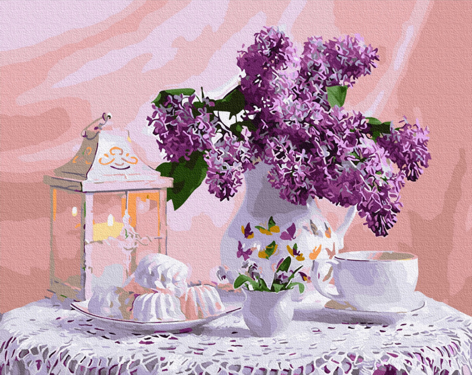 

Картина по номерам. Brushme "Бузкове чаювання" GX30788