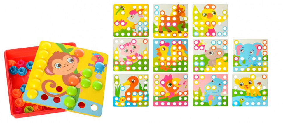 

Мозаика SK 0003AB 12 картинок,35 фишек (Наземные обитатели)