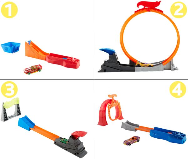 

Трек "Безумные тренировки" Hot Wheels (в асс.) (FTH79)
