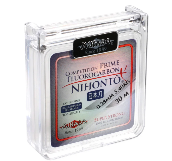 

Леска рыболовная Mikado Nihonto Fluorocarbon Prime 30 м 0.50 мм 14.45 кг Transparent