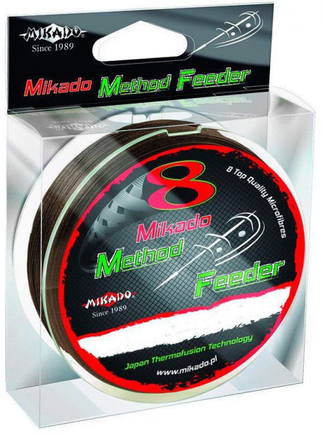 

Шнур рыболовный Mikado 8 Octa Method Feeder Braid 300 м 0.08 мм 5.15 кг Brown