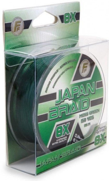 

Шнур рыболовный Lineaeffe FF Japan Braid 8X 135 м/150 yds 0.12 мм 7.50 кг Dark Green