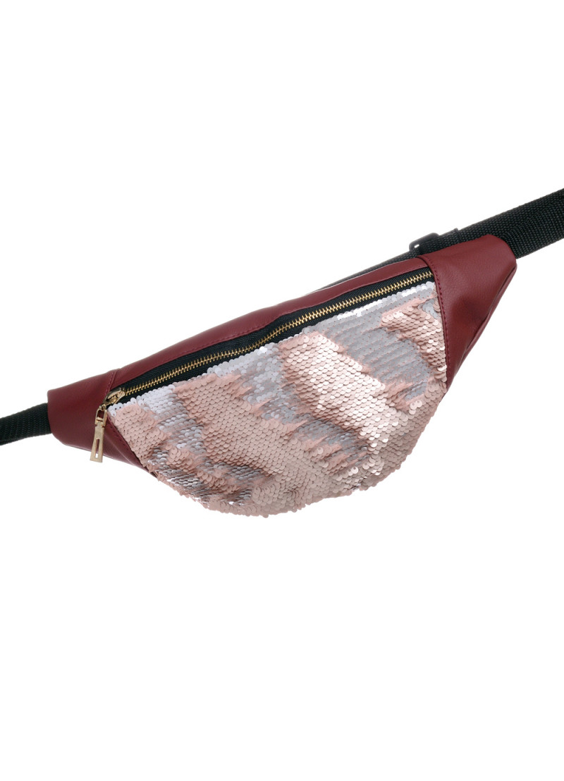 

Поясная сумка бананка Sambag Soho BSG бордо 82115005c