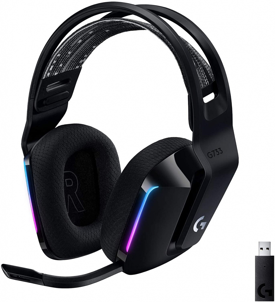 

Наушники Logitech Lightspeed Wireless RGB Gaming Headset G733 Black
