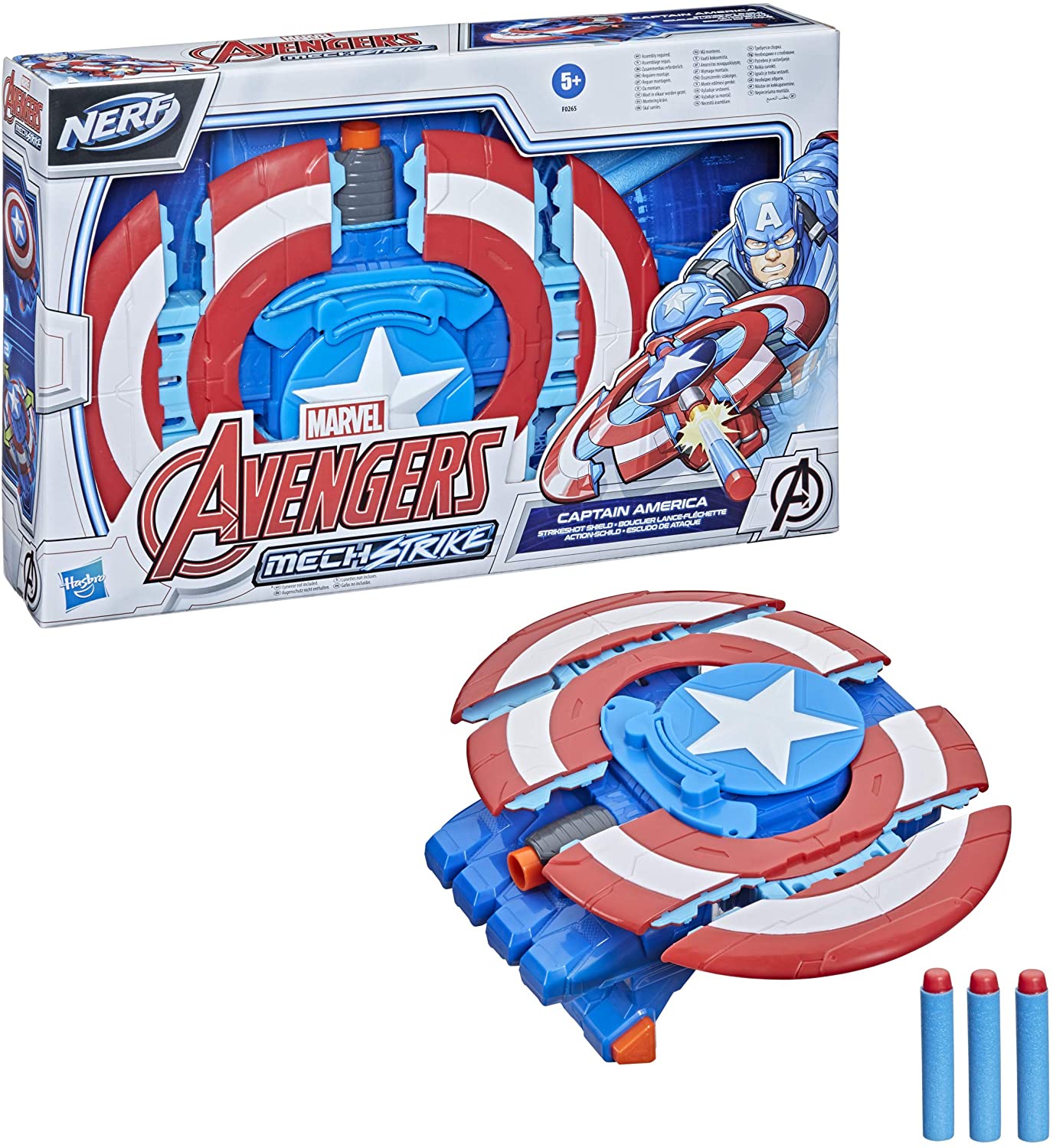 

Nerf Стреляющий Щит Капитана Америки Captain America Shooting Shield Hasbro F0265