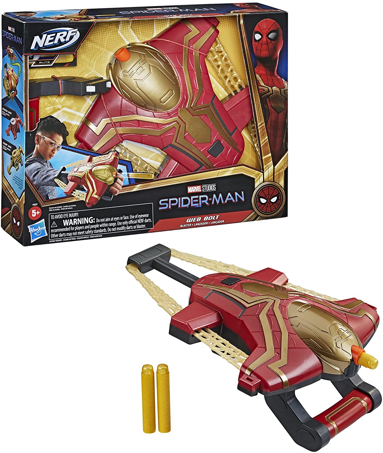 

Бластер Нерф Человек Паук Spider-Man NERF Marvel Web Bolt Blast Hasbro F0237