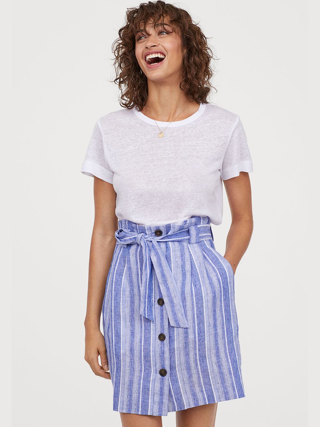 

Юбка H&M 771603b45  Синяя, Юбка H&M 771603b45 34 Синяя
