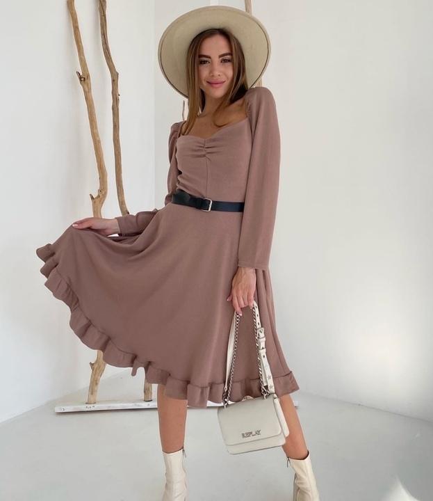

Платье G&M k-85669 - Размер цвет мокко, Платье G&M k-85669 46-48 Размер цвет мокко