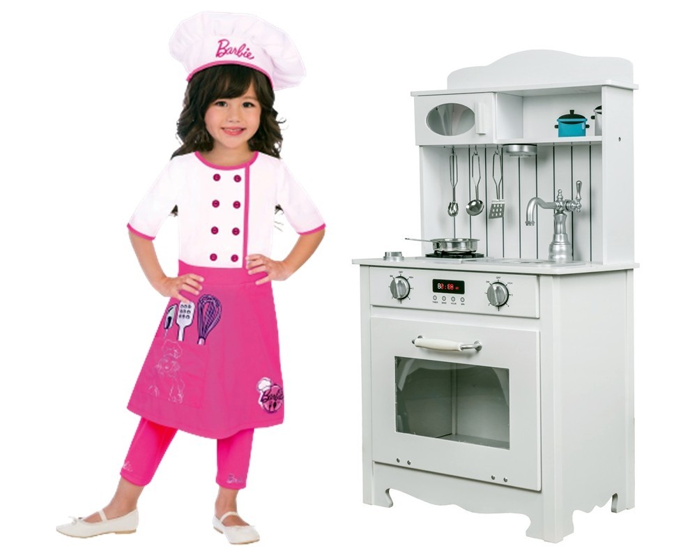 

Детская деревянная кухня Салерно, натуральные эффекты + набор посуды + LED подсветка