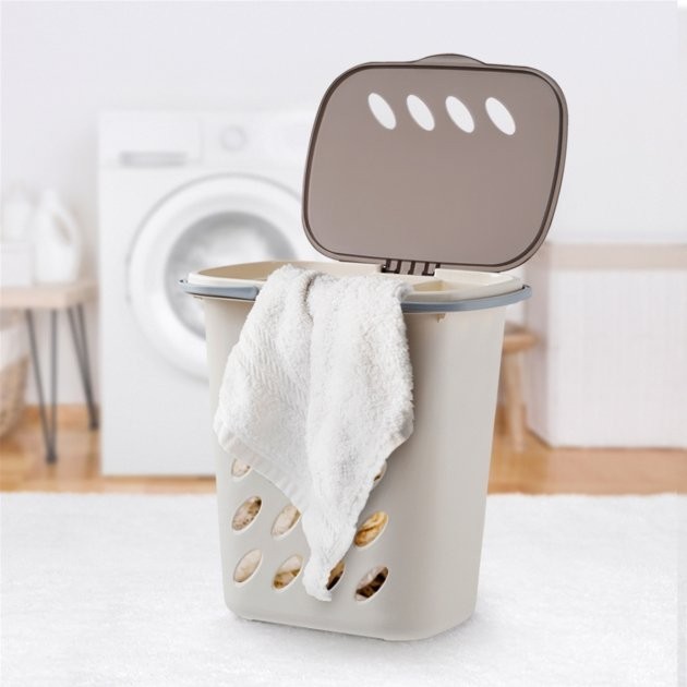 

Корзина для белья с крышкой, 45Л