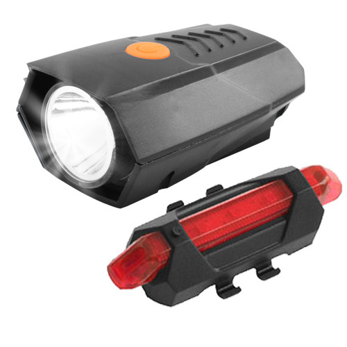 

Велокопмлект велосипедный фонарь BSK-178-1-XPG +STOP-5SMD, аккум., ЗУ micro USB
