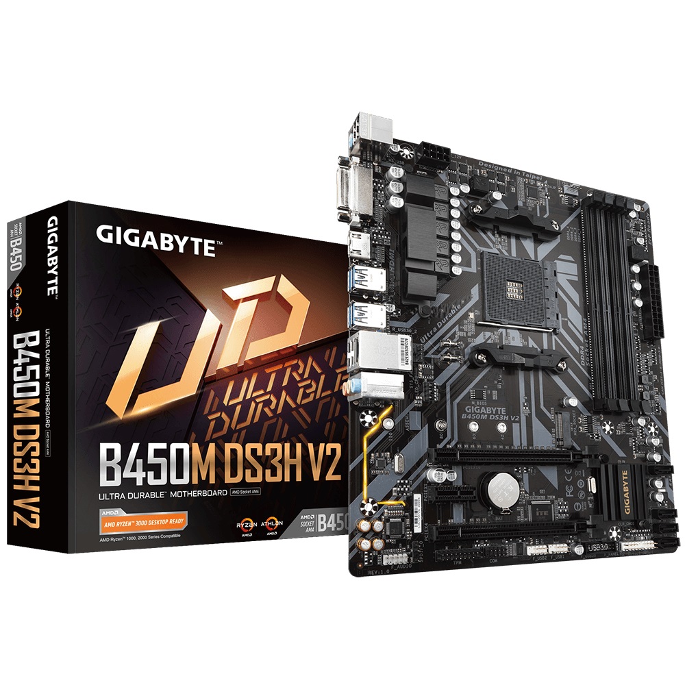 

Материнская плата Gigabyte B450M DS3H V2 Socket AM4