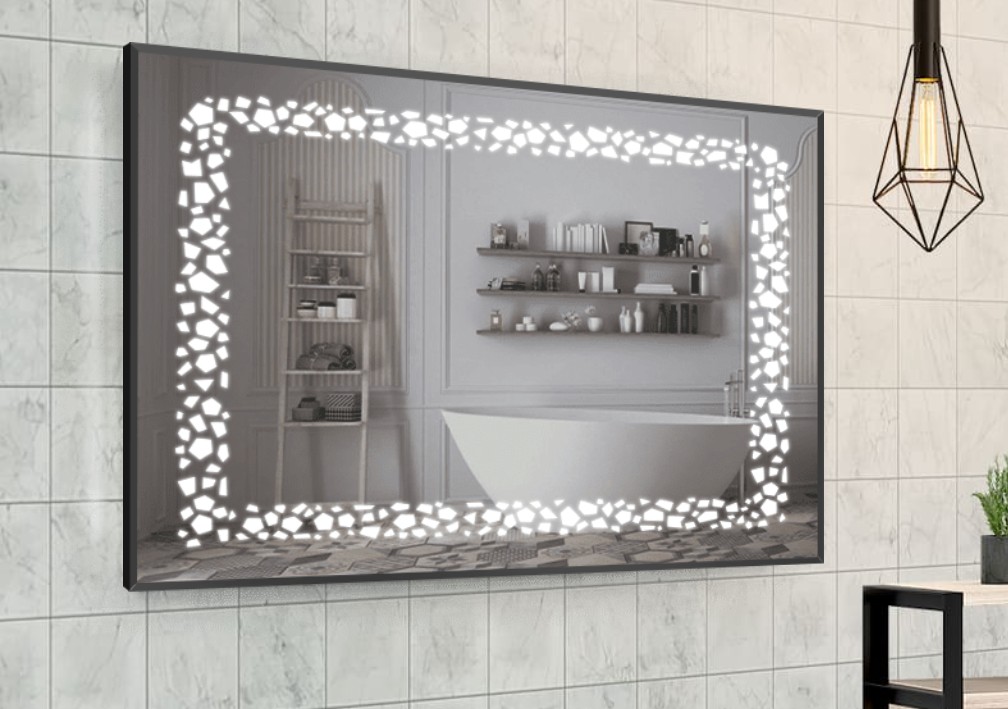 

Зеркало в алюминиевой раме c LED подсветкой Smart Mirror сенсорное Caserta-R 60 x 60 см