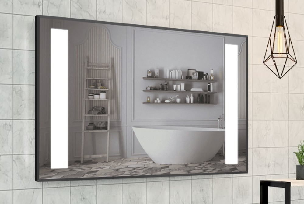 

Зеркало в алюминиевой раме c LED подсветкой Smart Mirror сенсорное Barletta-R 50 x 40 см Прямоугольное