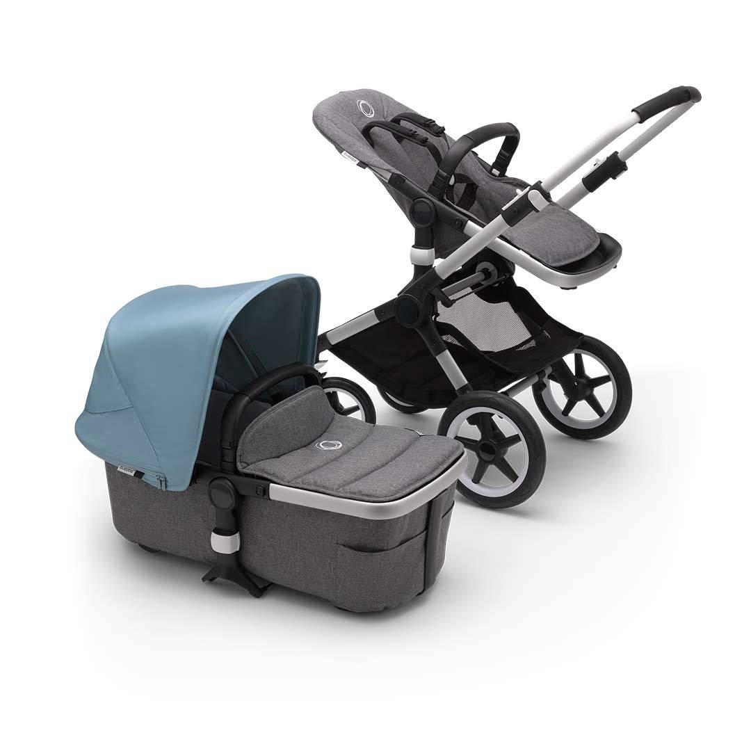 

Універсальна коляска 2 в 1 Bugaboo Bugaboo Fox 2 Vapor Blue/Grey на шасі ALU