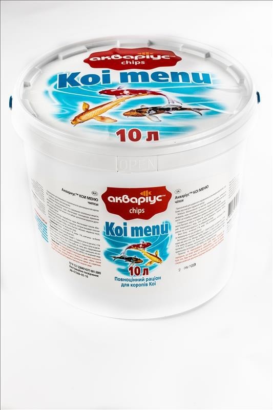 

Корм Аквариус Кои меню чипсы для декоративных карпов Кои 3 кг