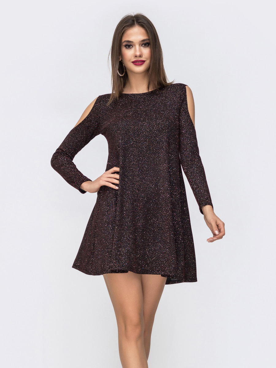 

Платье Dressa 42862 44 Бордовое
