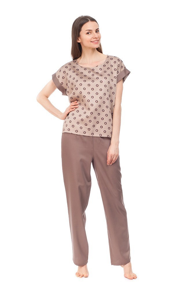 

Пижама сатиновая NOSTRA XL Brown
