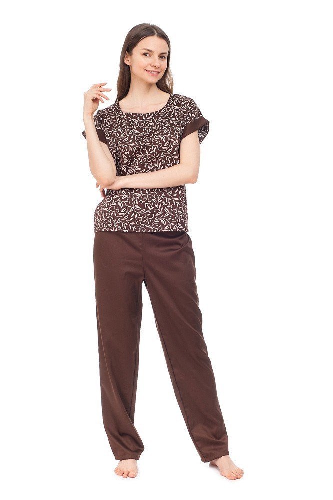 

Пижама сатиновая NOSTRA M Dark Brown
