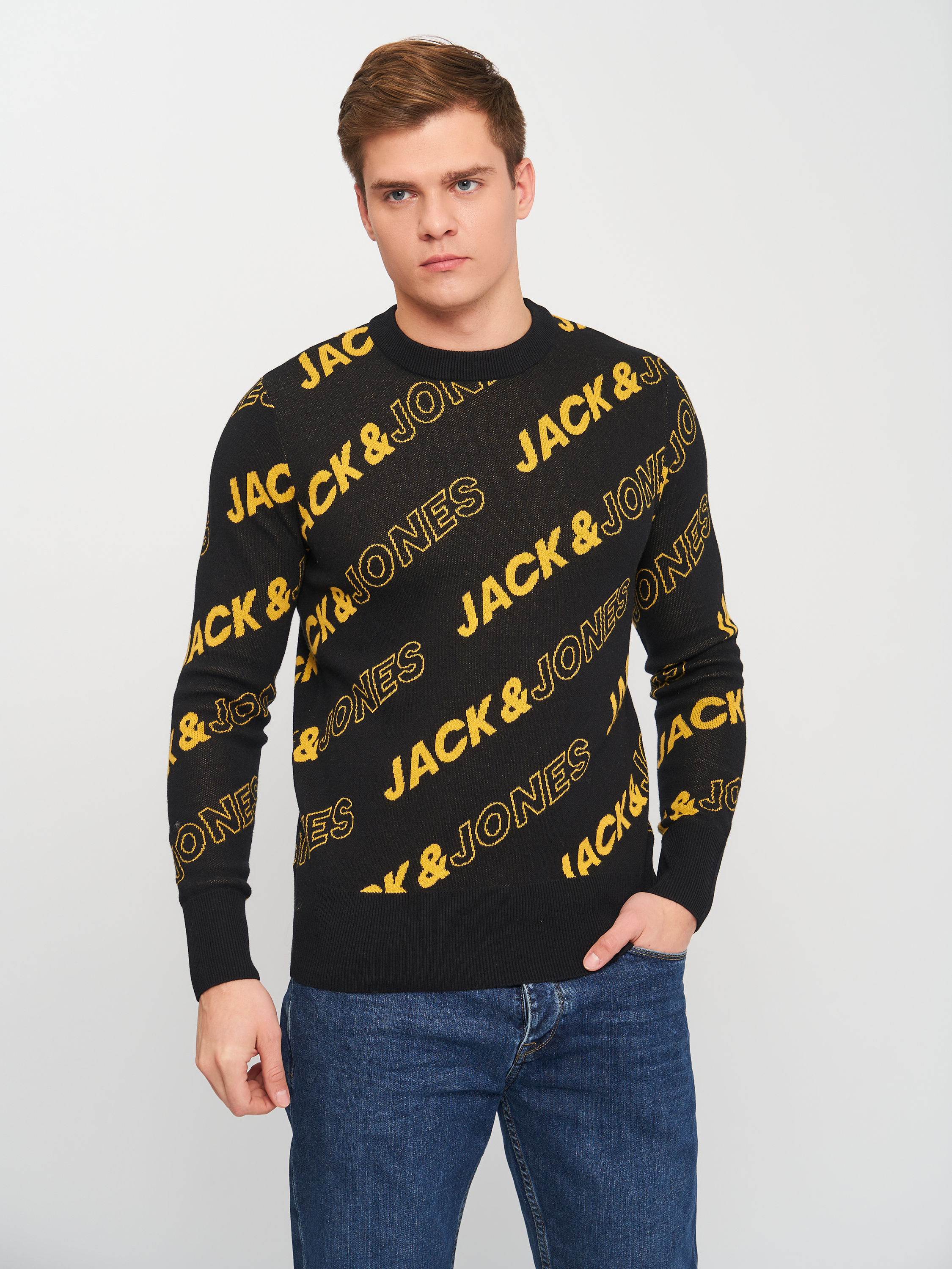 

Джемпер Jack & Jones XAZ258142TOLU  Черный в желтые узоры, Джемпер Jack & Jones XAZ258142TOLU L Черный в желтые узоры