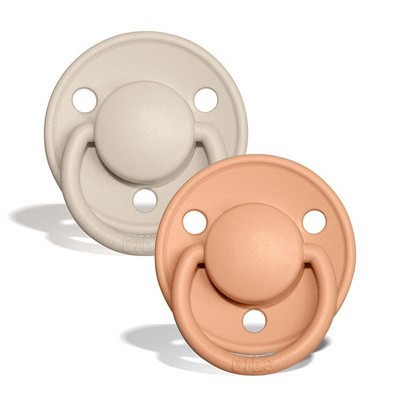 

Пустышка BIBS De Lux Vanilla+Peach 0-36 мес. 2 шт.