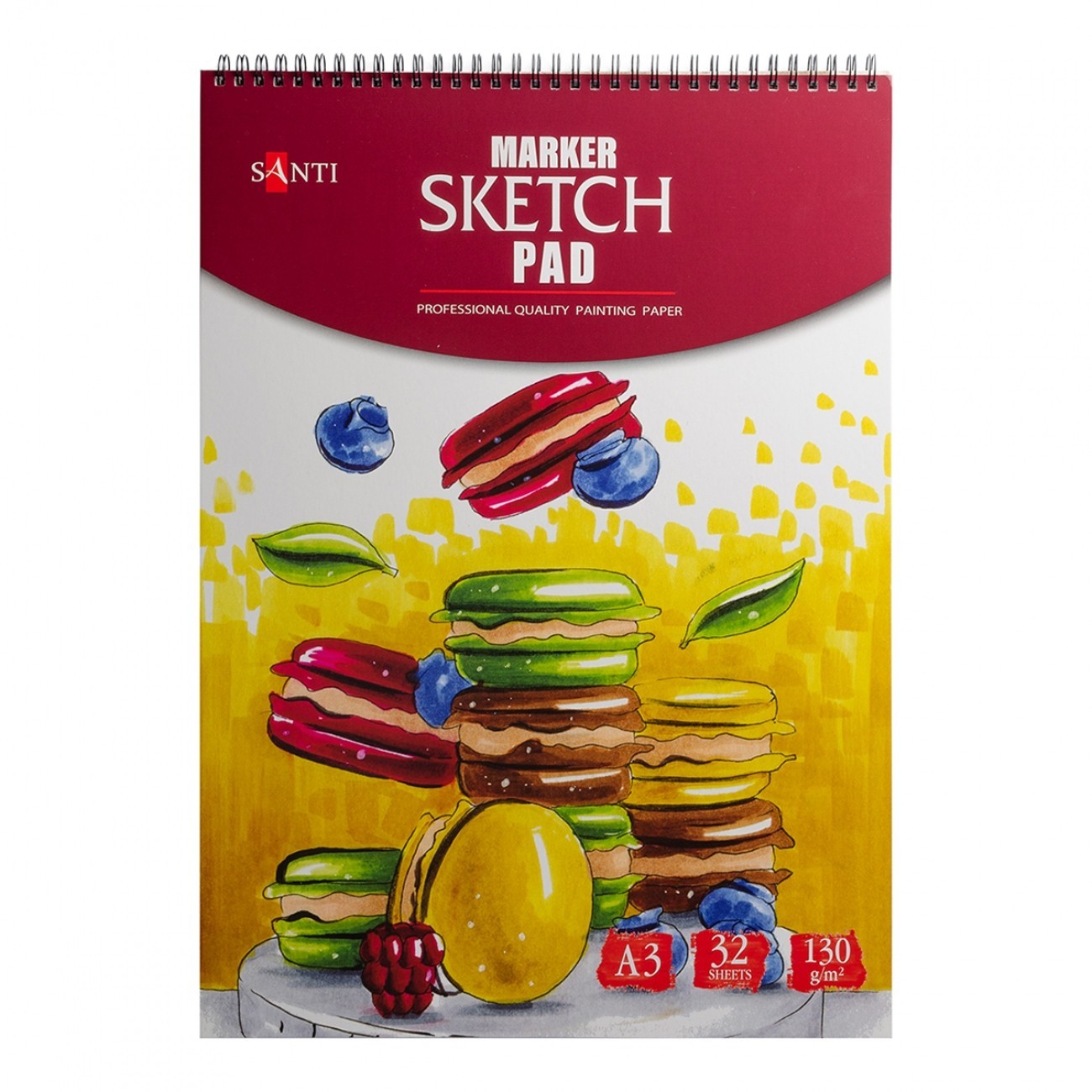 

Альбом для маркеров SANTI Marker Sketch Pad, А3 (29,7х42 см), 32 листа, 130 г/м2