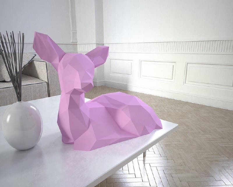 

3D-аппликация оригами Бемби Papercraft бумага LUX качества и клей (010-S1)