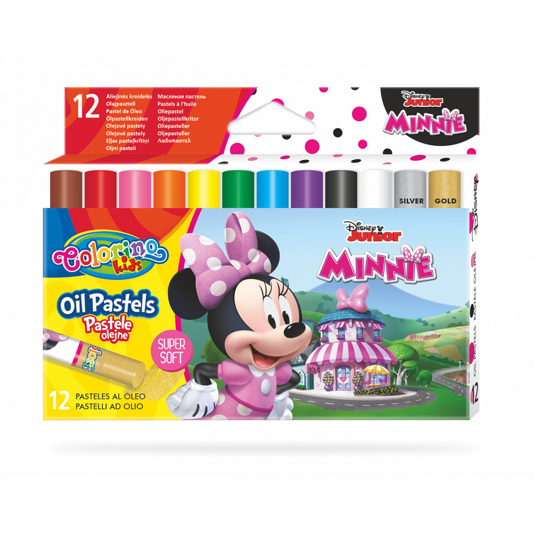 

Олівці пастельні масляні 12 кол., в пласт.контейнері COLORINO 90720PTR
