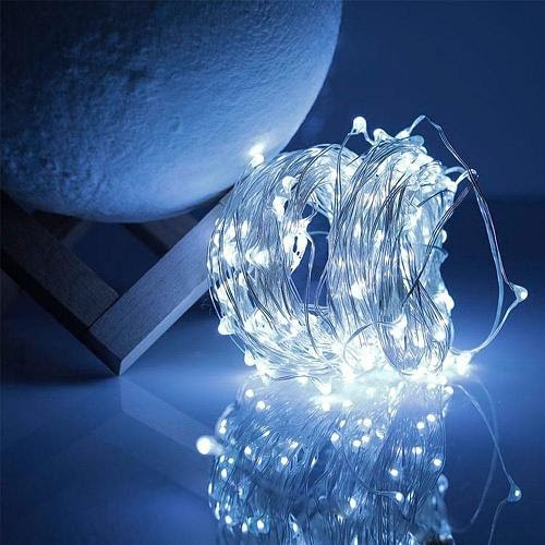 

Гибкая медная гирлянда на батарейках РОСА капля 200LED 20м белая МХ-00007636