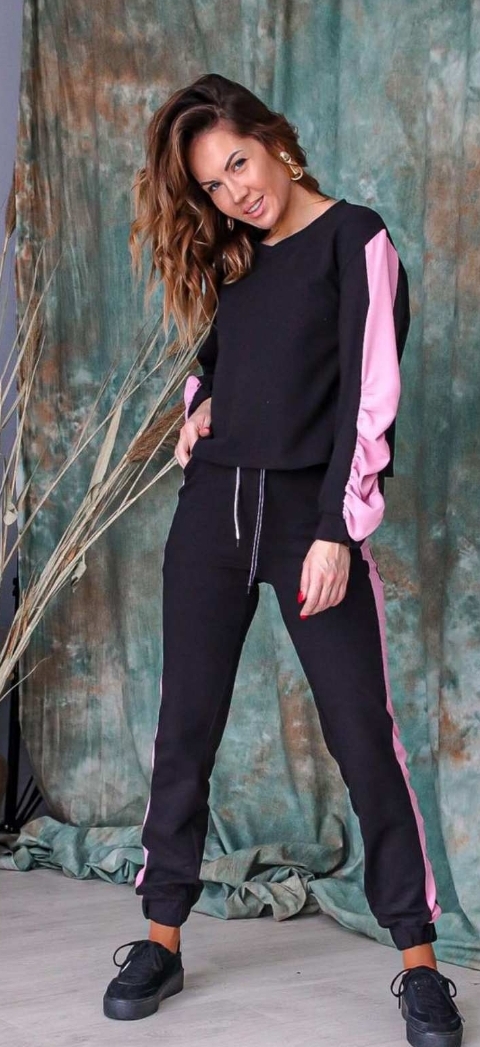 

Спортивный костюм Fashion Woman NB20015 р42/44 черный