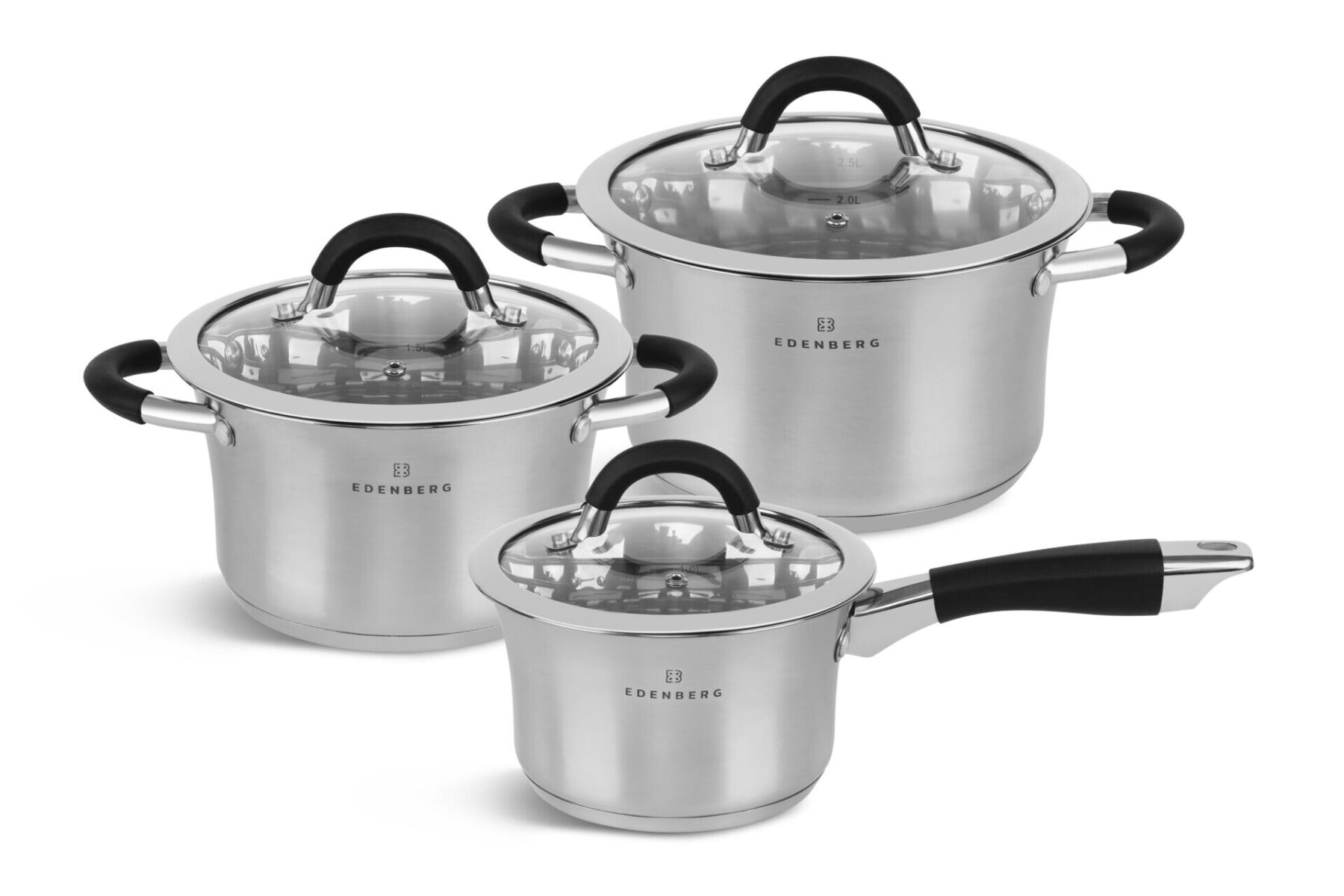 

Набор посуды 6 пр. из нержавеющей стали Edenberg EB-2403