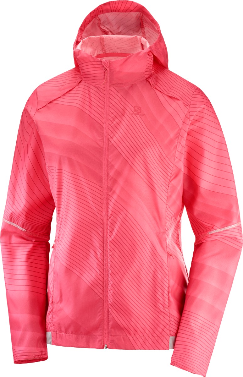 

Ветровка SALOMON AGILE WIND PRINT HOODIE XS розовый sC11577-XS