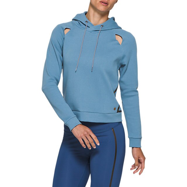 

Толстовка Asics W NS PIPED DREAM HOODY XS синий c-2032B115-420